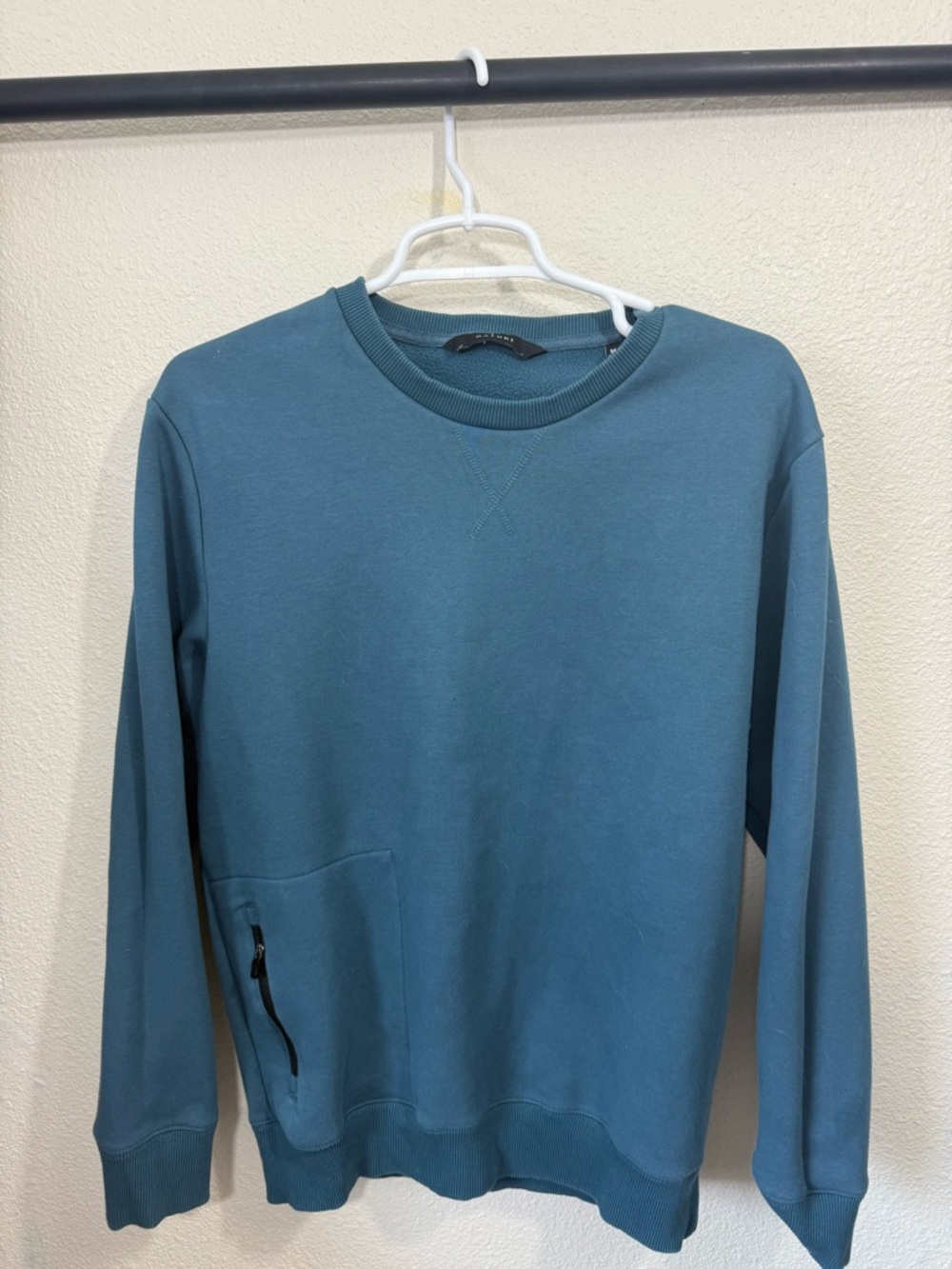 Natori Teal Crewneck Pullover classic fit